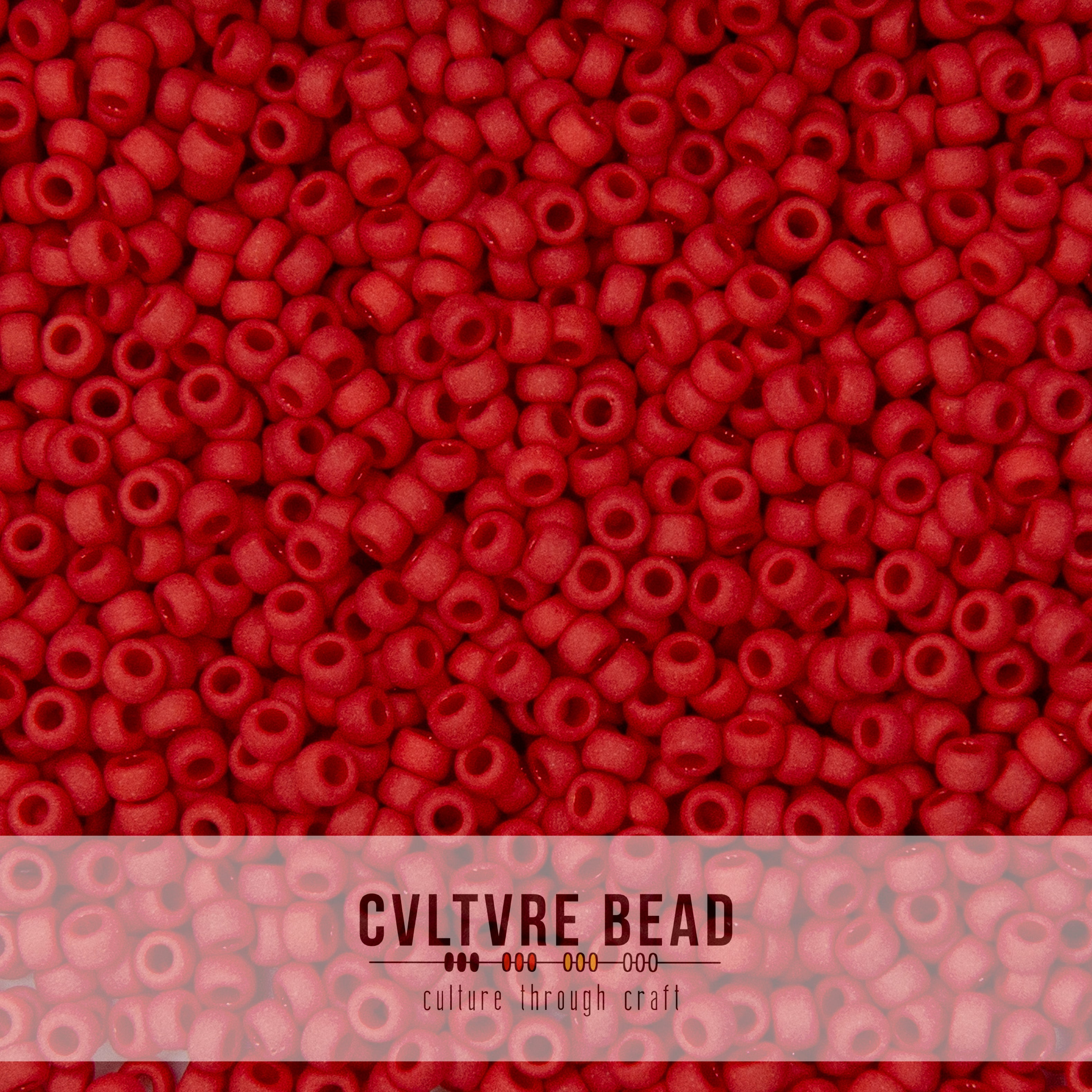 11/0 Matte Op. Red - 23g - Miyuki Seed Bead